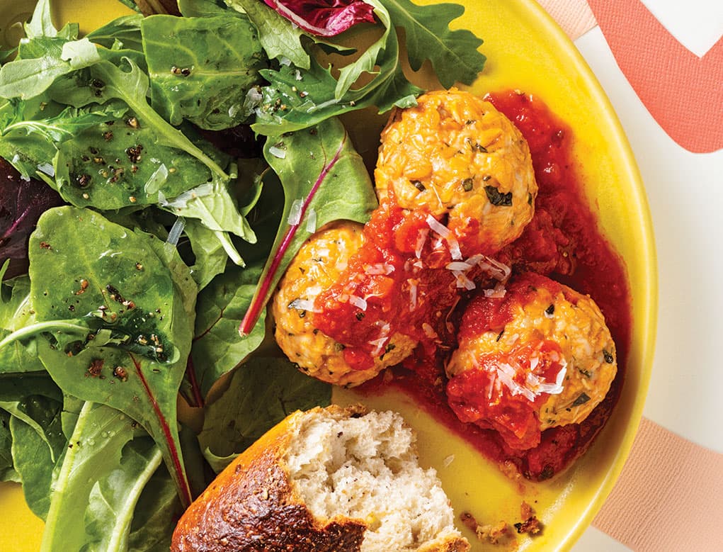 Albóndigas de pavo Arrabbiata