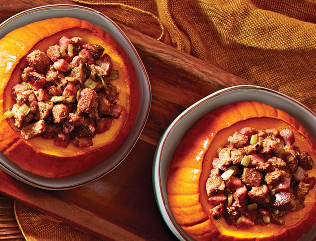 Calabazas rellenas de picante