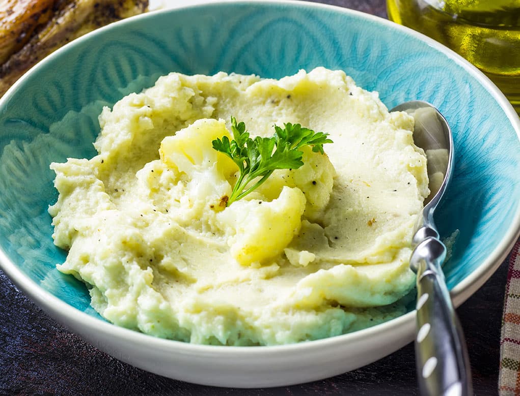 Mitad de Puré de Papas con Coliflor fácil