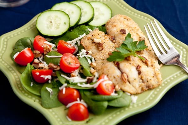 Tilapia con nueces crujientes