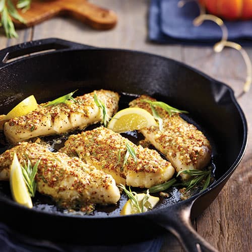 Bacalao con Estragón y Mostaza