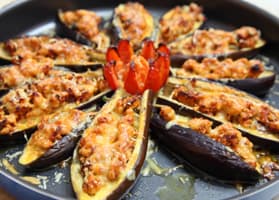 Berenjena a la Parrilla con Queso