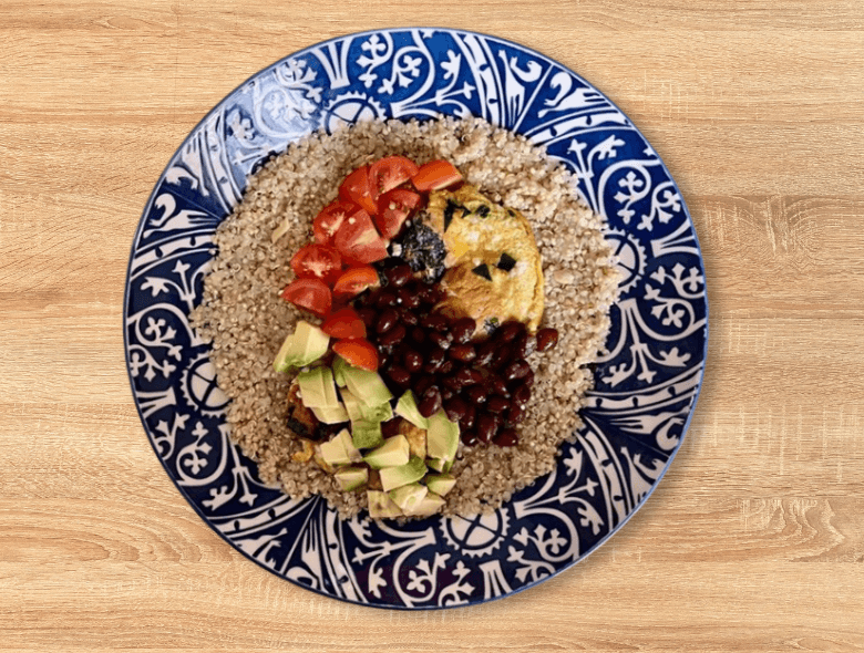 Burrito de desayuno vegetariano