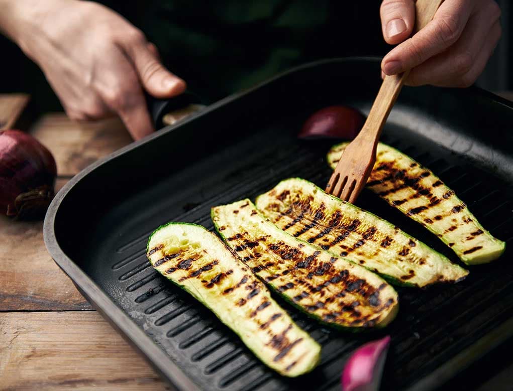 Calabacín a la Parrilla con Queso feta