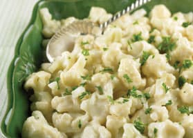 Coliflor cremosa con queso