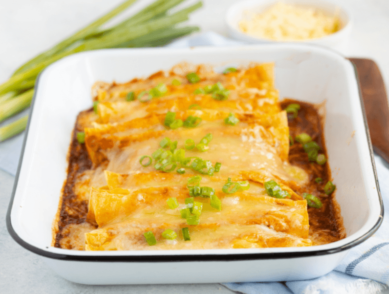 Enchiladas fáciles de espinacas y ricotta