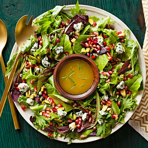 Ensalada de Invierno con Vinagreta de champaña y granada