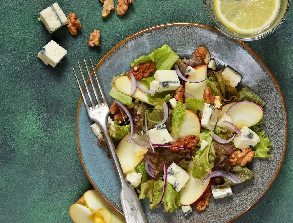 Ensalada de Manzana y Queso gorgonzola