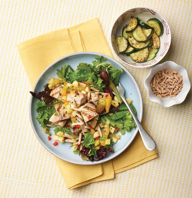Ensalada de Pez espada con Aderezo de Salsa