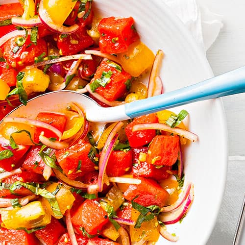 Ensalada de Sandía y Tomate