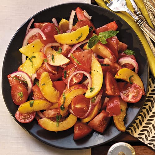Ensalada de Tomate y Durazno