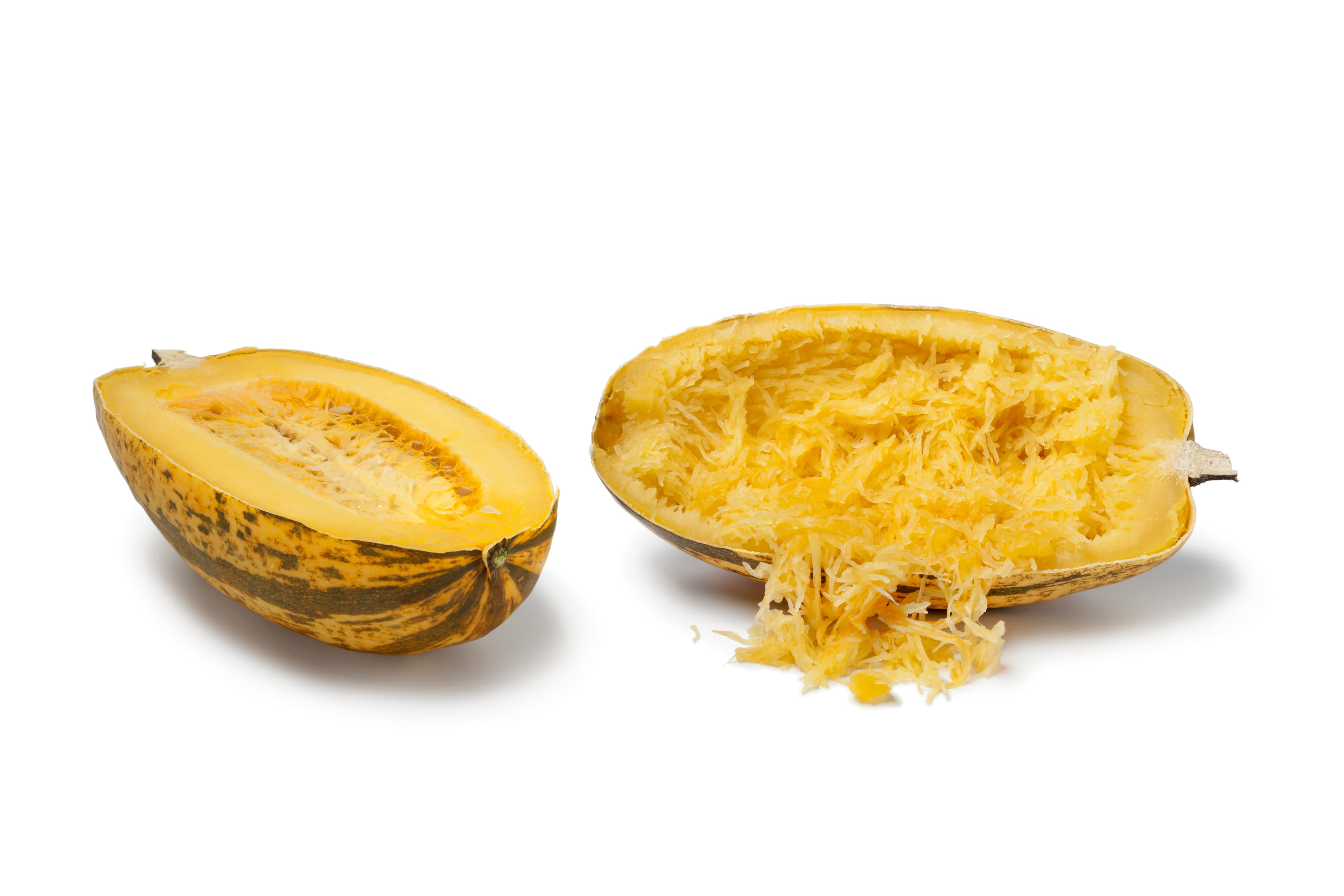 Espaguetis de calabaza horneados dos veces