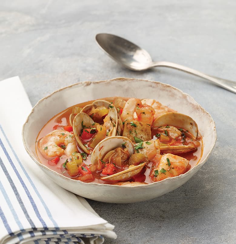 Estofado ahumado de mariscos