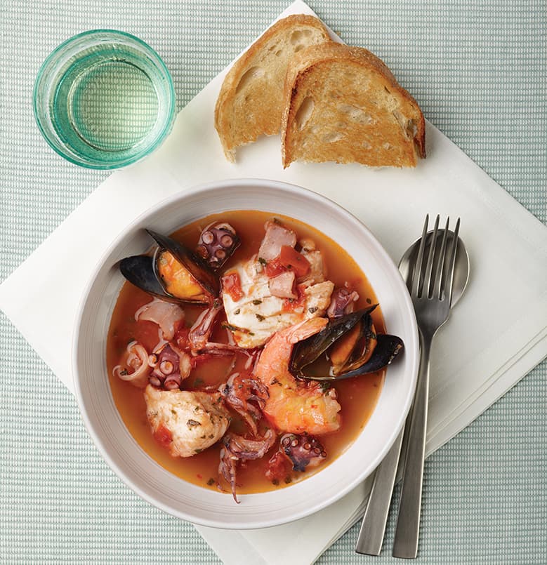 Estofado de marisco toscano (Cacciucco Livornese)