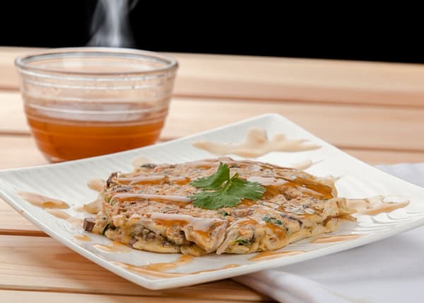 Huevo vegetariano Fu Yung