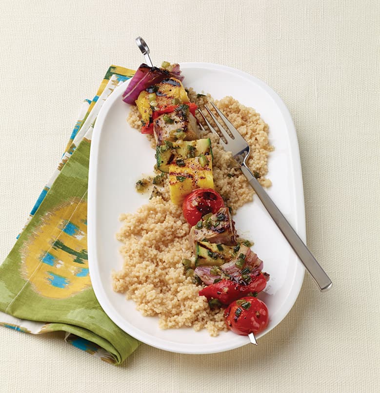 Kebabs de atún