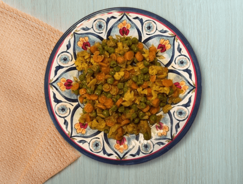 Korma pakistaní vegetariano