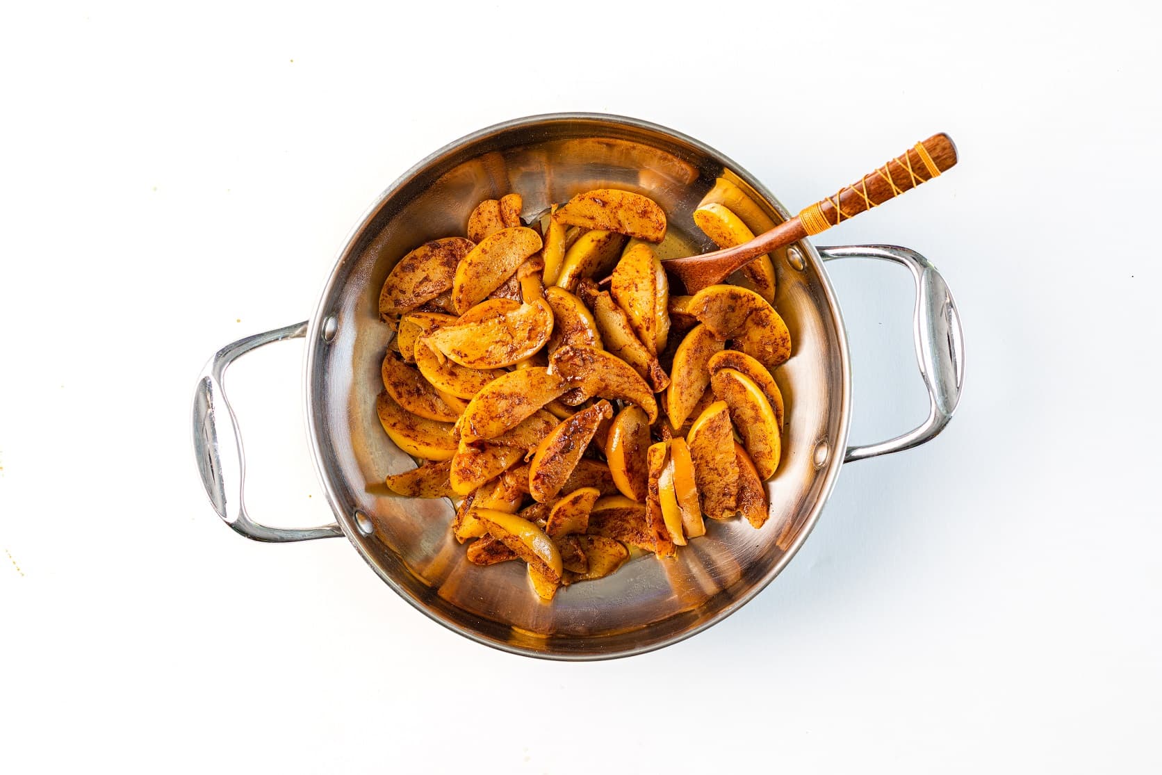 Manzanas veganas con canela