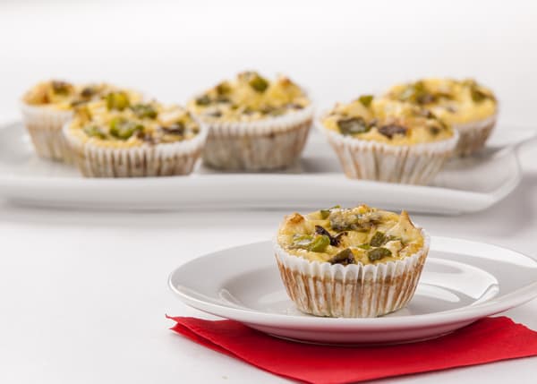 Mini Frittatas de vegetales