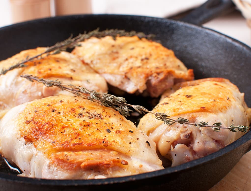 Muslos de Pollo a la Mostaza y Miel con Arroz silvestre