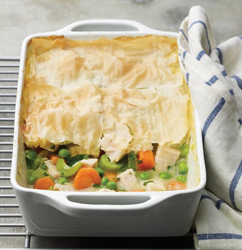 Pastel de pollo o pavo