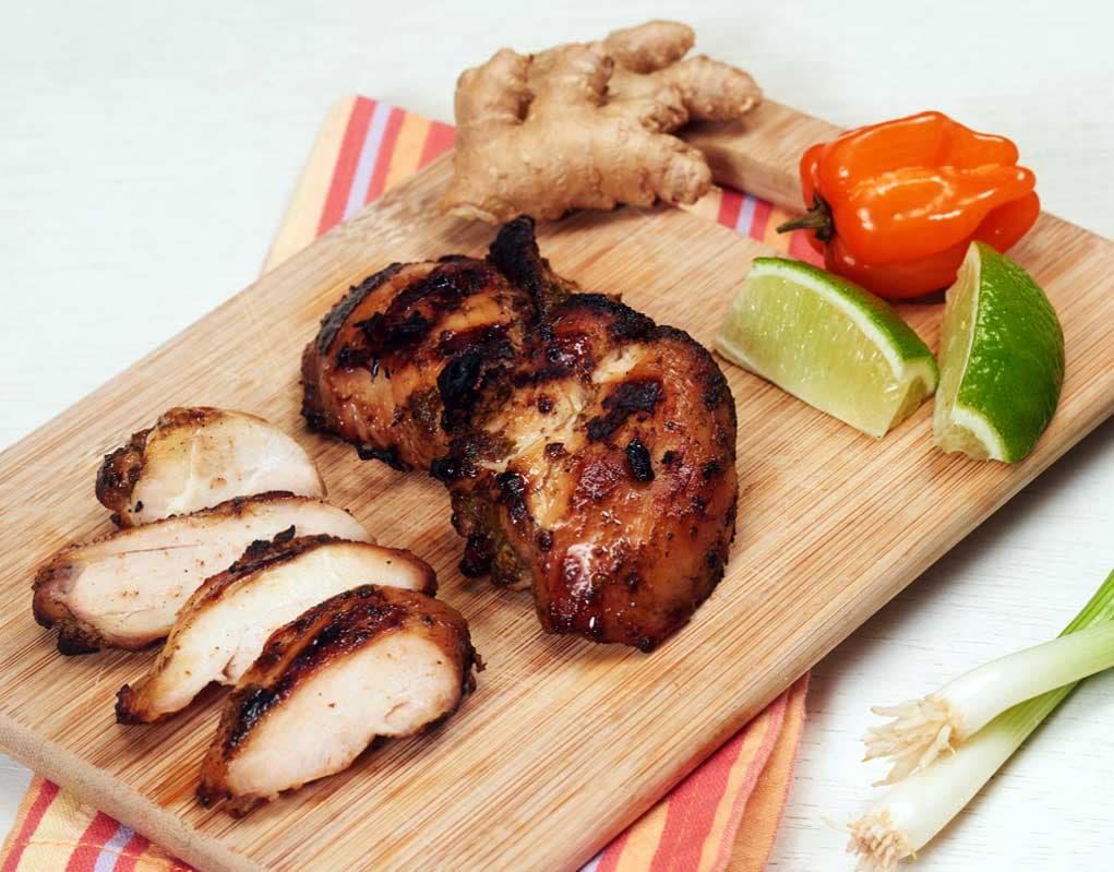 Pollo con aderezo Jerk jamaiquino