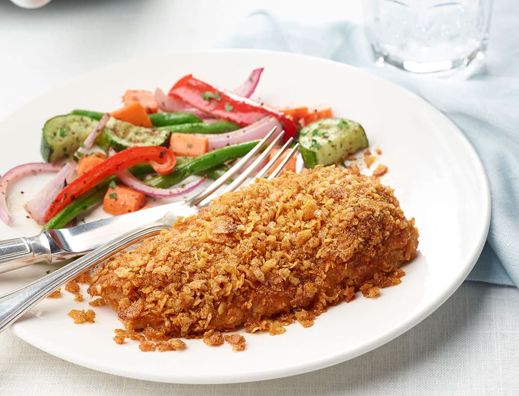 Pollo frito con suero de leche en la freidora de aire