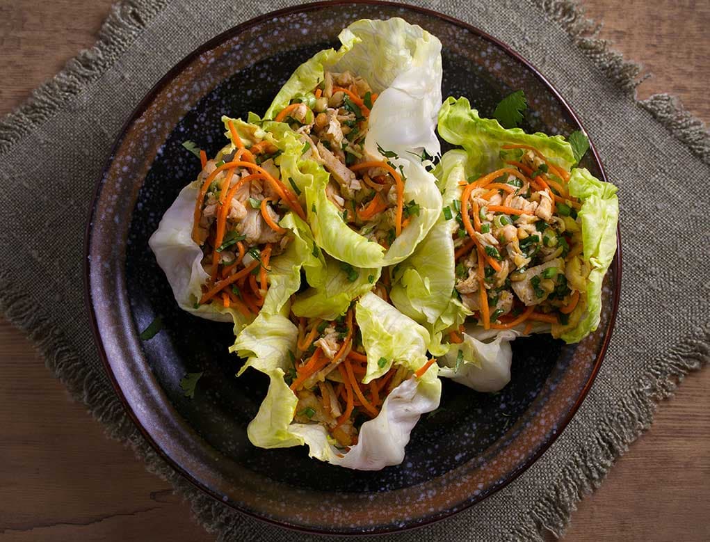 Pollo Moo Shu en olla de cocción lenta