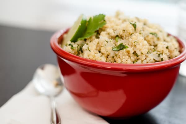 Quinoa con cilantro y lima