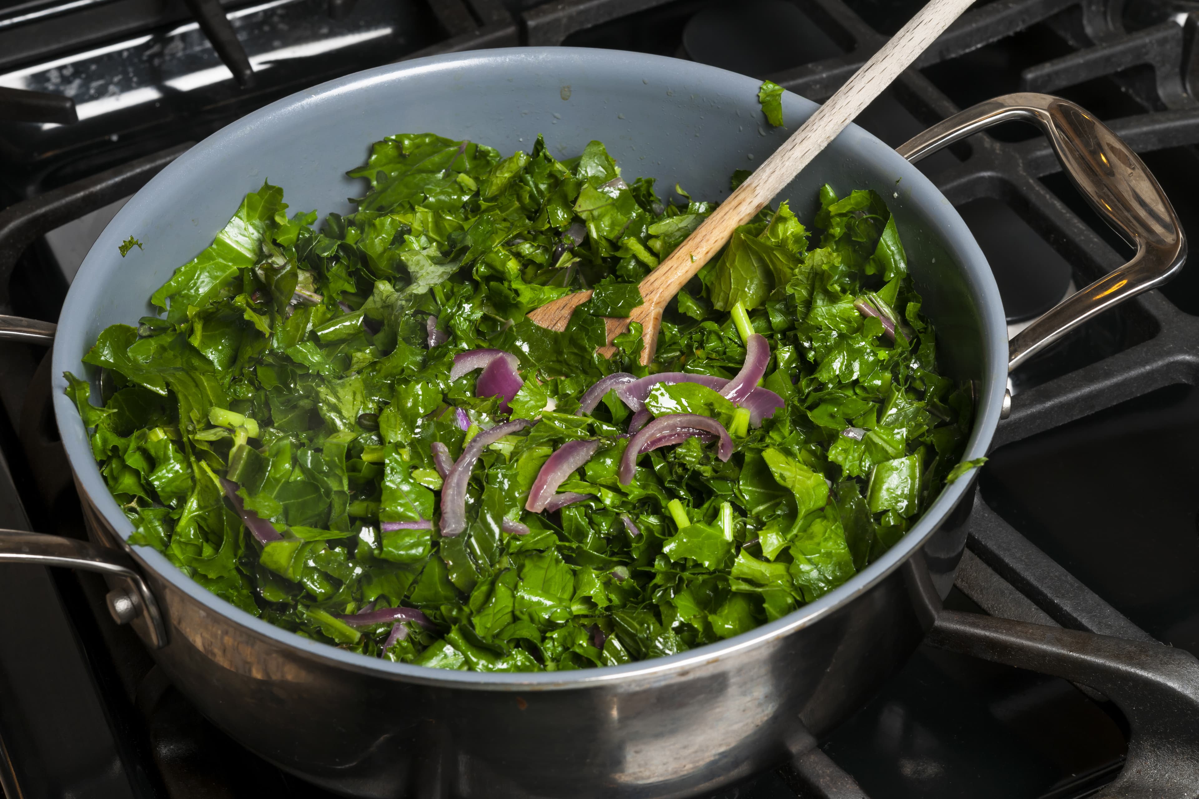 Sabrosos Vegetales verdes cocidos