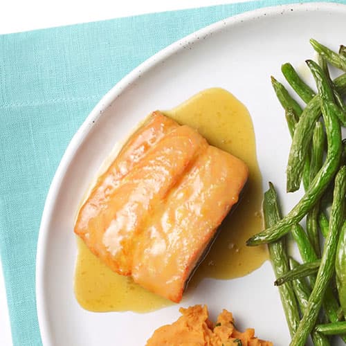 Salmón con Glaseado balsámico