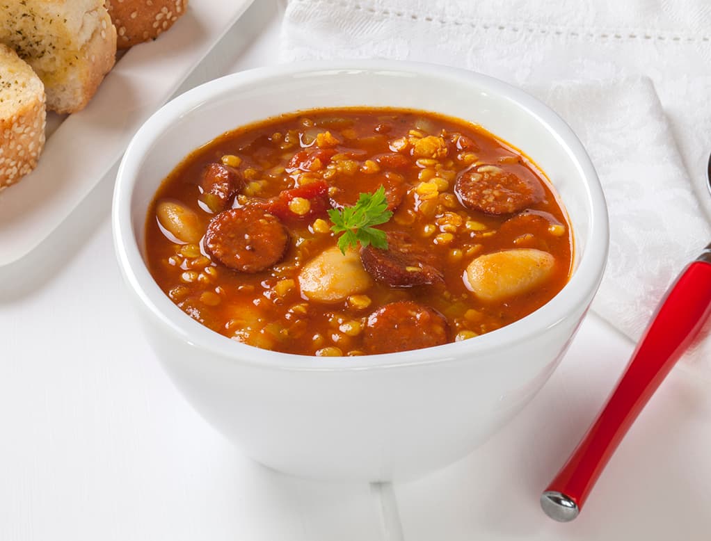 Sopa de Lentejas mediterránea