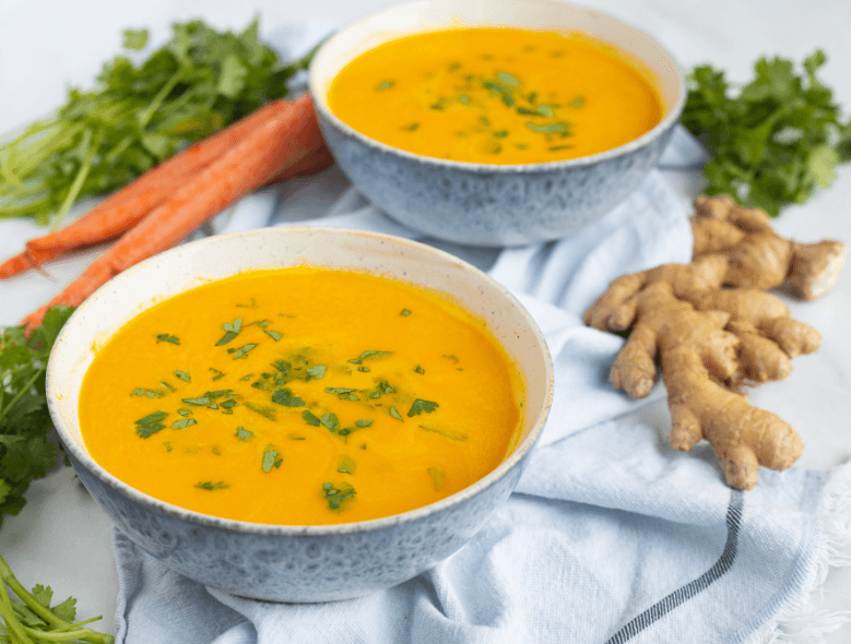 Sopa De Zanahoria Y Jengibre Con Especias