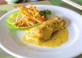 Tilapia Marinada Con Yogur Curry