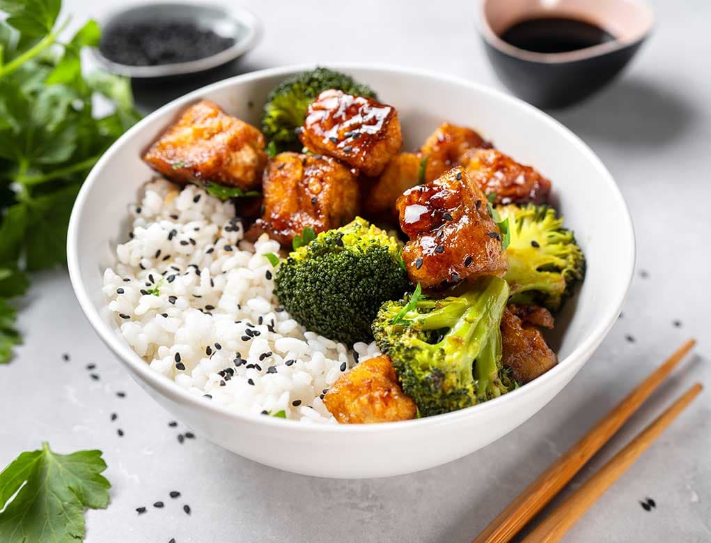 Tofu con Brócoli General Tso