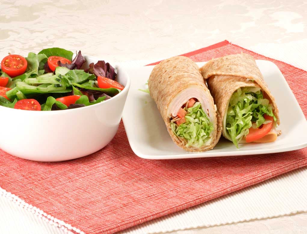 Wrap de pavo y aguacate