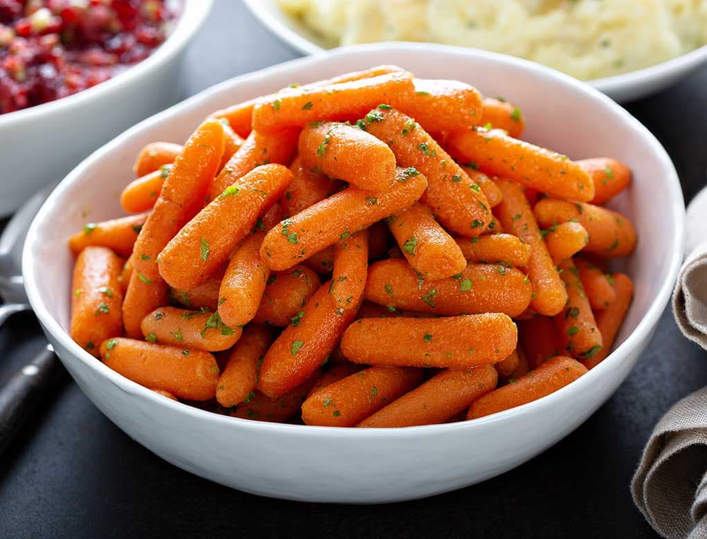 Zanahorias pequeñas asadas